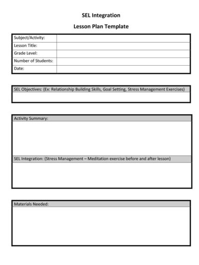 SEL Integration Template