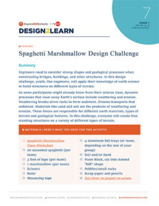 Spaghetti Marshmallow Design Challenge